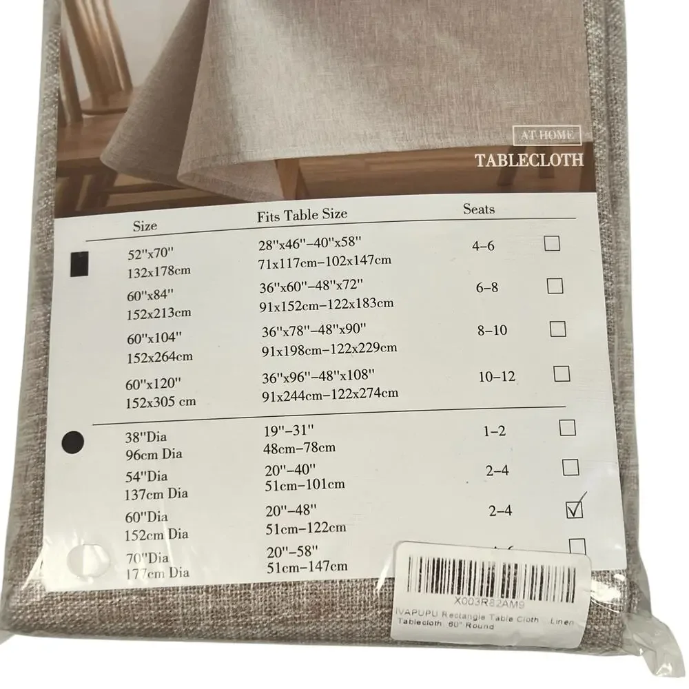 IVAPUPU Beige Linen 60